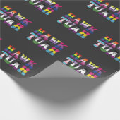 Hawk Tuah Grappige LGBTQ Regenboog Vlag Ally Trans Cadeaupapier (Hoek)