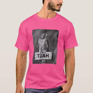 Hawk Tuah Grappige Speeksel Grap Thang Foto Wit Zw T-shirt