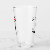 Hawk tuah spugen lama gepersonaliseerde barware glas (Links)