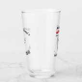 Hawk tuah spugen lama gepersonaliseerde barware glas (Rechts)