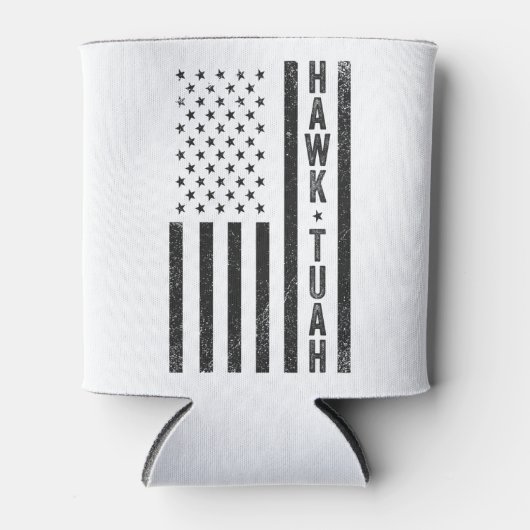 Hawk Tuah Sputen Op Die Ding Grappige 4e Juli   Blikjeskoeler (Voorkant)