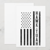 Hawk Tuah spuugde op die Thang Grappig 4 juli Bedankkaart (Voorkant / Achterkant)