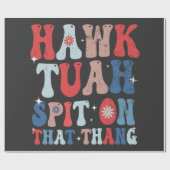 Hawk Tuah spuugde op die Thang Groovy Amerikaanse  Cadeaupapier (Vlak)