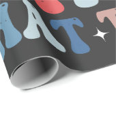 Hawk Tuah spuugde op die Thang Groovy Amerikaanse  Cadeaupapier (Rol Hoek)