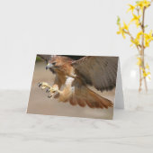 Hawk-Wenskaart Kaart (Gele Bloem)