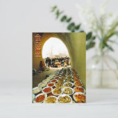 Hawker-eten Briefkaart (Staand voorkant)