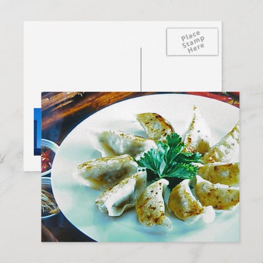 Hawker-eten Briefkaart (Voorkant / Achterkant)