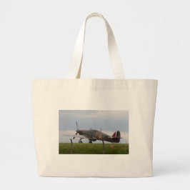 Hawker Hurricane Driekwart aanzicht Grote Tote Bag