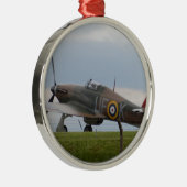 Hawker Hurricane Driekwart aanzicht Metalen Ornament (Rechts)