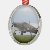 Hawker Hurricane Driekwart aanzicht Metalen Ornament (Links)