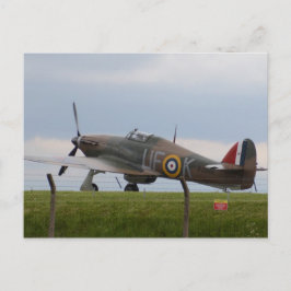 Hawker Hurricane Driekwart Uitzicht Briefkaart