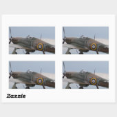 Hawker Hurricane Driekwart Uitzicht Rechthoekige Sticker (Vel)