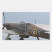 Hawker Hurricane Driekwart Uitzicht Rechthoekige Sticker (Voorkant)