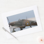 Hawker Hurricane Driekwart Uitzicht Rechthoekige Sticker (Envelop)