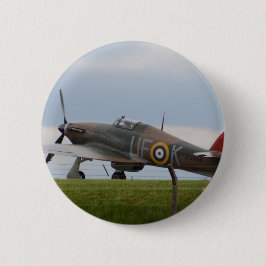 Hawker Hurricane Driekwartzicht Ronde Button 5,7 Cm