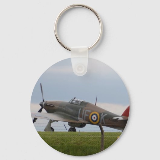 Hawker Hurricane Driekwartzicht Sleutelhanger (Voorkant)