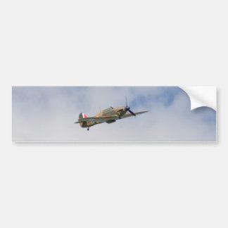 Hawker Hurricane in vlucht Bumpersticker