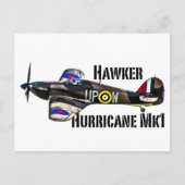 Hawker Hurricane Mk1 Briefkaart (Voorkant)