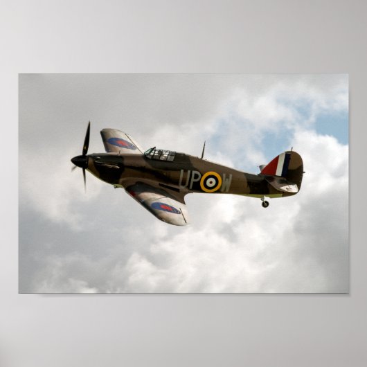 Hawker Hurricane Mk1 Poster (Voorkant)