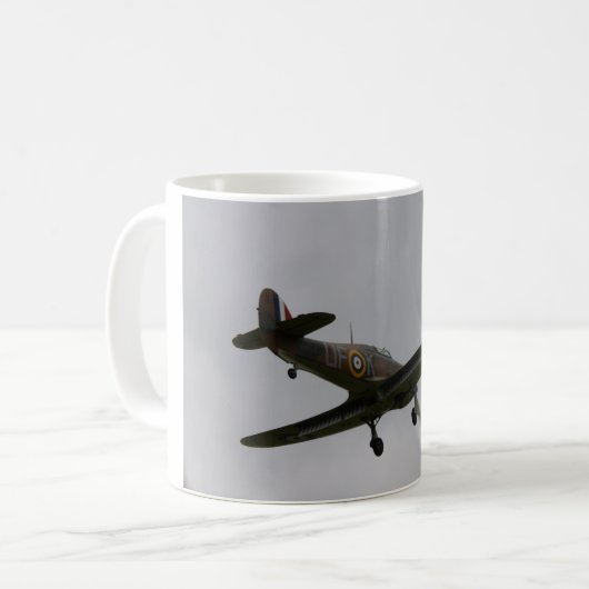 Hawker Hurricane op Finals Koffiemok (Voorkant links)