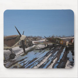 Hawker Hurricanes in de sneeuw Muismat