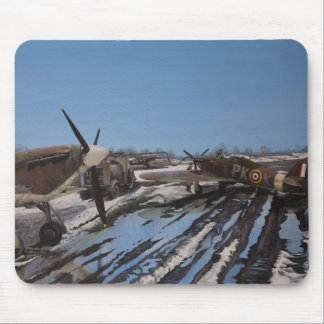 Hawker Hurricanes in de sneeuw Muismat