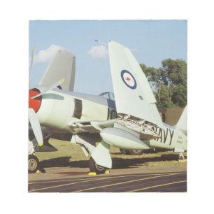 Hawker Sea Fury bij CAF, Minnesota Wing, op de Notitieblok