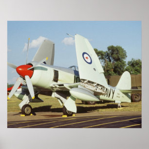 Hawker Sea Fury bij CAF, Minnesota Wing, op de Poster