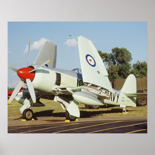 Hawker Sea Fury bij CAF, Minnesota Wing, op de Poster (Voorkant)