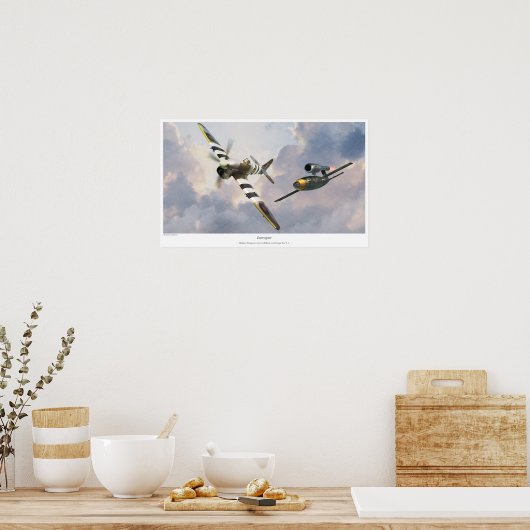 Hawker Tempests werden gemobiliseerd om V- Poster (Keuken)