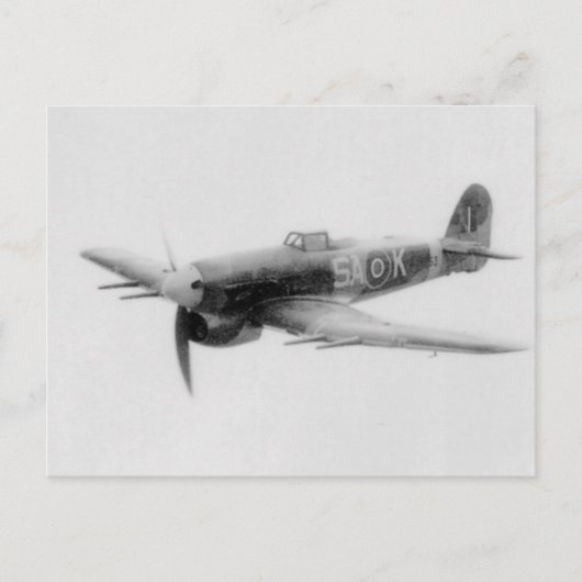 Hawker Typhoon Briefkaart (Voorkant)