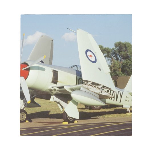 Hawker Zee Fury bij CAF, Minnesota Wing, bij Notitieblok (Voorkant)