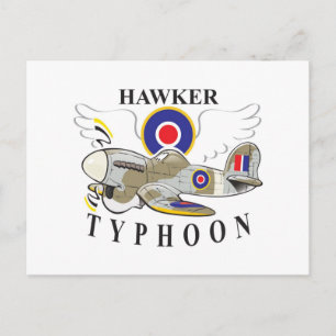 hawkertyfoon briefkaart