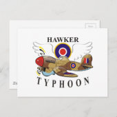 hawkertyfoon briefkaart (Voorkant / Achterkant)