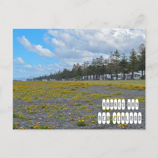 Hawkes Bay in Nieuw-Zeeland Briefkaart (Voorkant)