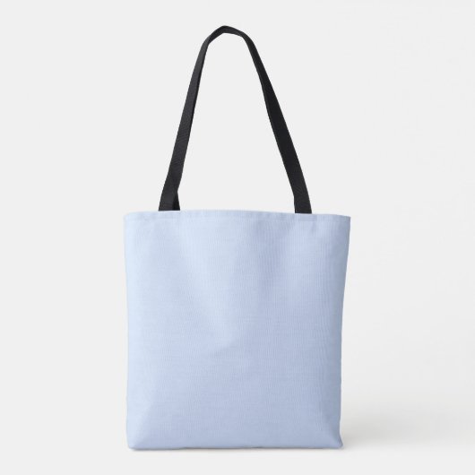 Hawkes Blue effen effen kleur Tote Bag (Achterkant)