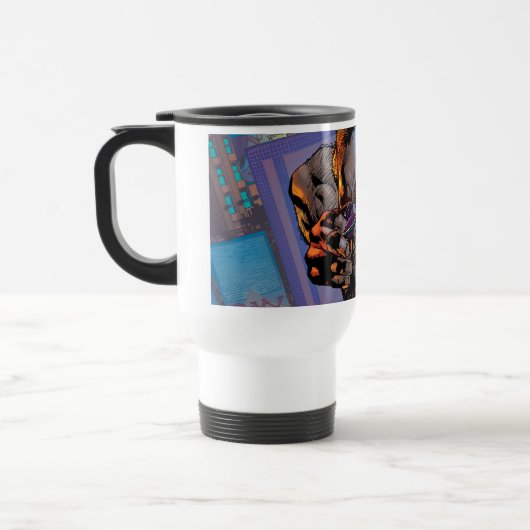 Hawkeye die Aim inneemt Reisbeker (Links)