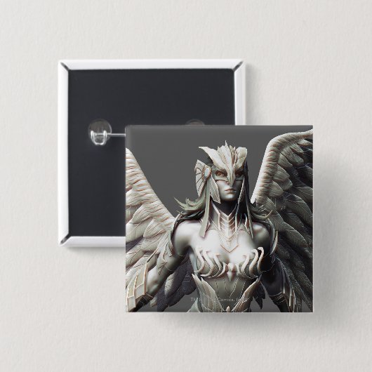 Hawkgirl Alternate Vierkante Button 5,1 Cm (Voorkant /achterkant)