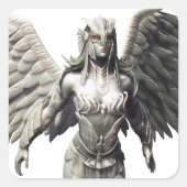 Hawkgirl Alternate Vierkante Sticker (Voorkant)