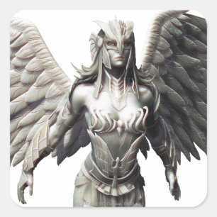 Hawkgirl Alternate Vierkante Sticker