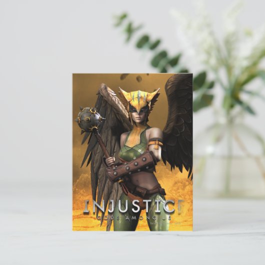Hawkgirl Briefkaart (Staand voorkant)