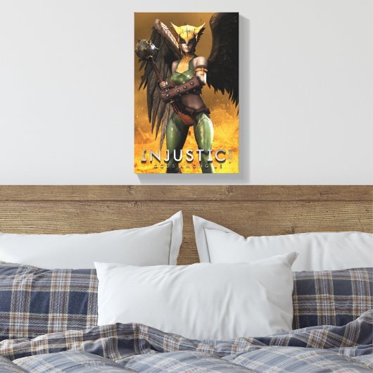 Hawkgirl Canvas Afdruk (Insitu (Slaapkamer))
