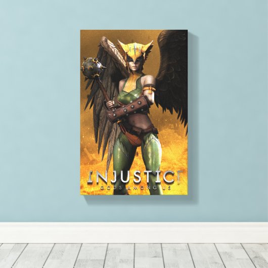 Hawkgirl Canvas Afdruk (Insitu (Houten vloer))