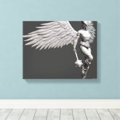 Hawkgirl Canvas Afdruk (Insitu (Houten vloer))