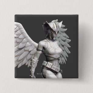 Hawkgirl Vierkante Button 5,1 Cm