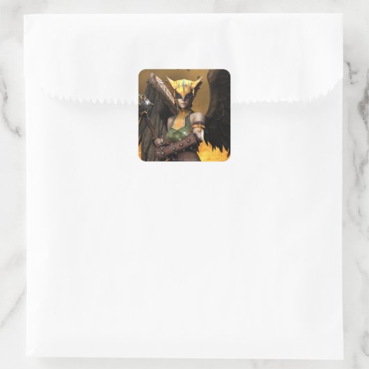 Hawkgirl Vierkante Sticker (Tas)