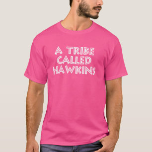 Hawkins Achternaam Familie Reünie Vakantie T-shirt