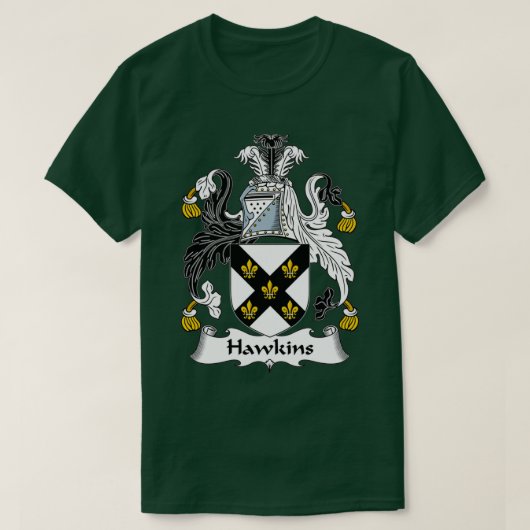 Hawkins Coat of Arms Family Crest T-shirt (Design voorkant)