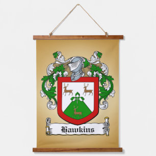 Hawkins Coat of Arms Hangend Wandkleed