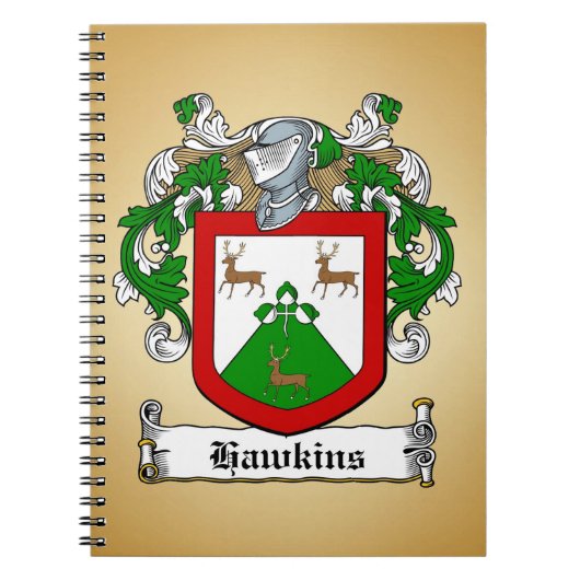 Hawkins Coat of Arms Notitieboek (Voorkant)